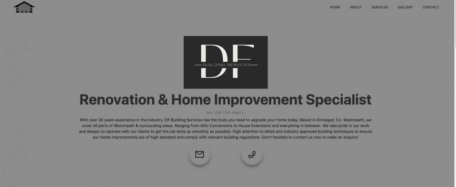 Home Renovation Landing Page