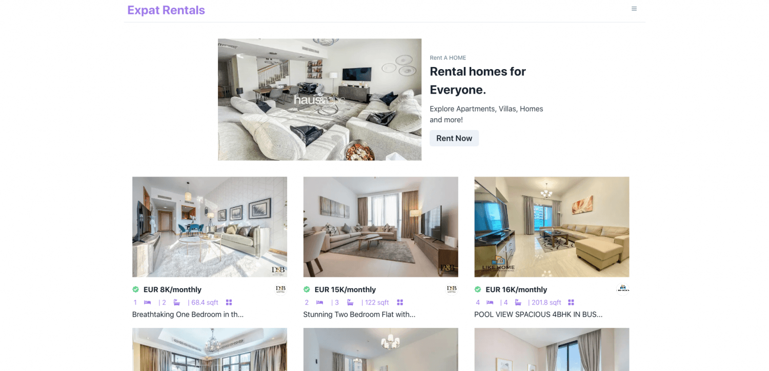 Real Estate Web App